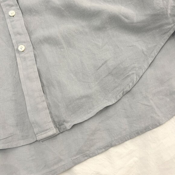 Wilfred Free Relaxed Linen Shirt in Blue Cloud 2XS - Picture 8 of 11